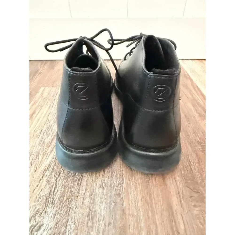 Cole Haan Mens Zerograde Chukka Boots Mens 12M Black Leather lightweight EUC